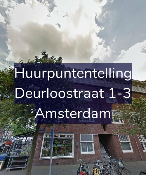 Foto gevel Huurpuntentelling voor Deurloostraat 1-3, Amsterdam