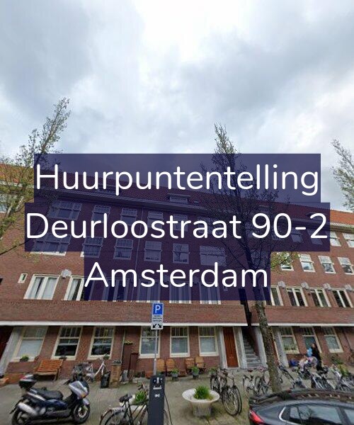 Foto gevel Huurpuntentelling voor Deurloostraat 90-2, Amsterdam