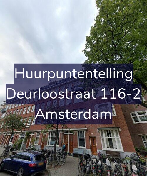 Foto gevel Huurpuntentelling voor Deurloostraat 116-2, Amsterdam