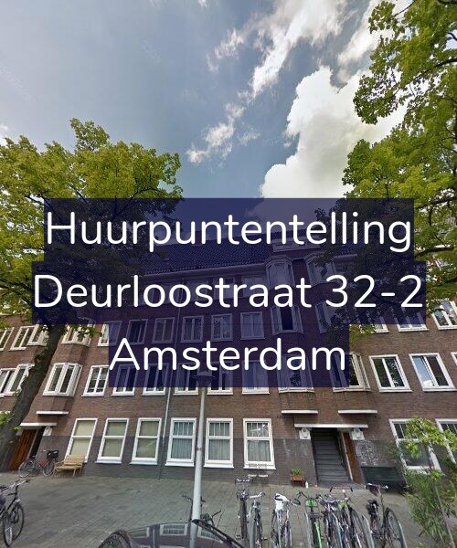 Foto gevel Huurpuntentelling voor Deurloostraat 32-2, Amsterdam