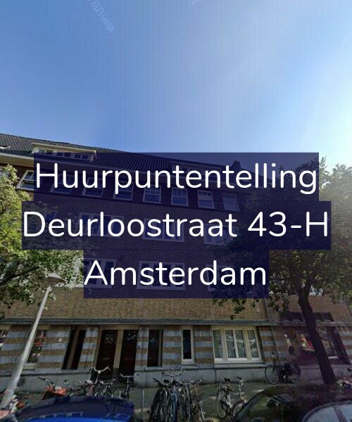 Foto gevel Huurpuntentelling voor Deurloostraat 43-H, Amsterdam