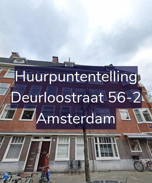 Foto gevel Huurpuntentelling voor Deurloostraat 56-2, Amsterdam
