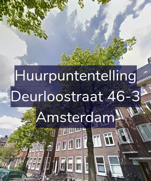 Foto gevel Huurpuntentelling voor Deurloostraat 46-3, Amsterdam