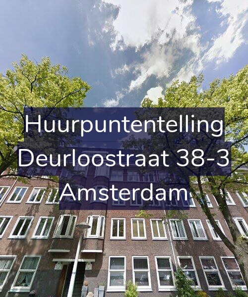 Foto gevel Huurpuntentelling voor Deurloostraat 38-3, Amsterdam