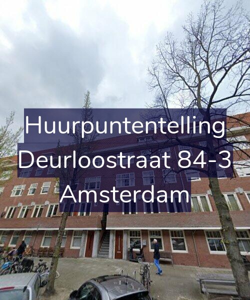 Foto gevel Huurpuntentelling voor Deurloostraat 84-3, Amsterdam
