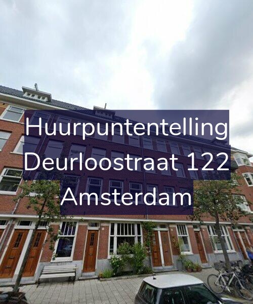Foto gevel Huurpuntentelling voor Deurloostraat 122, Amsterdam