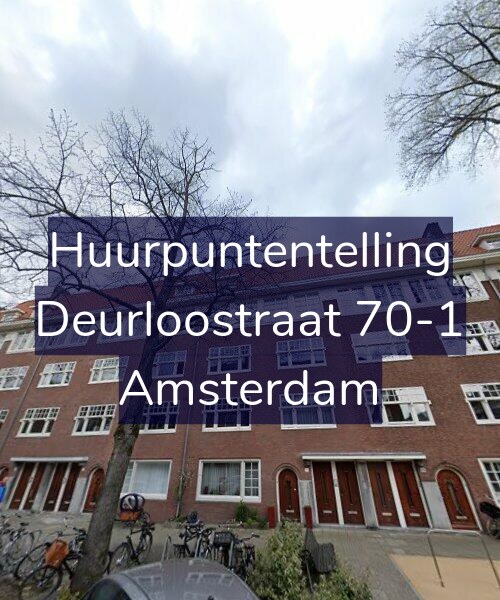 Foto gevel Huurpuntentelling voor Deurloostraat 70-1, Amsterdam