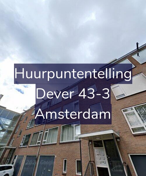 Foto gevel Huurpuntentelling voor Dever 43-3, Amsterdam