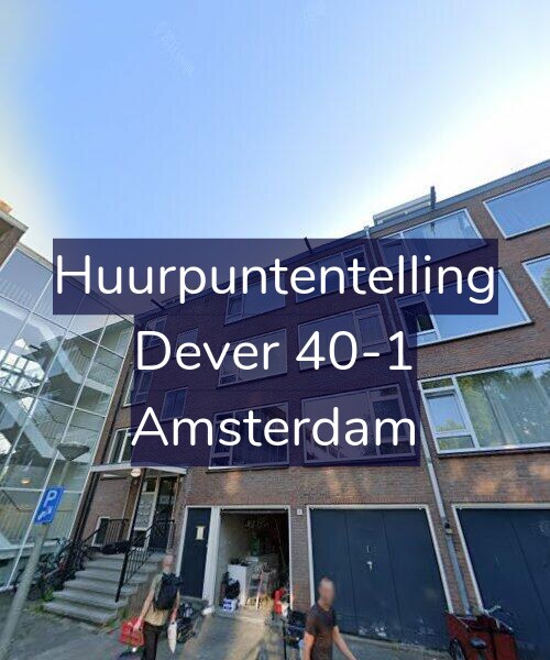 Foto gevel Huurpuntentelling voor Dever 40-1, Amsterdam