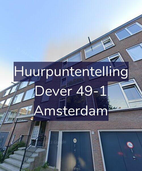 Foto gevel Huurpuntentelling voor Dever 49-1, Amsterdam