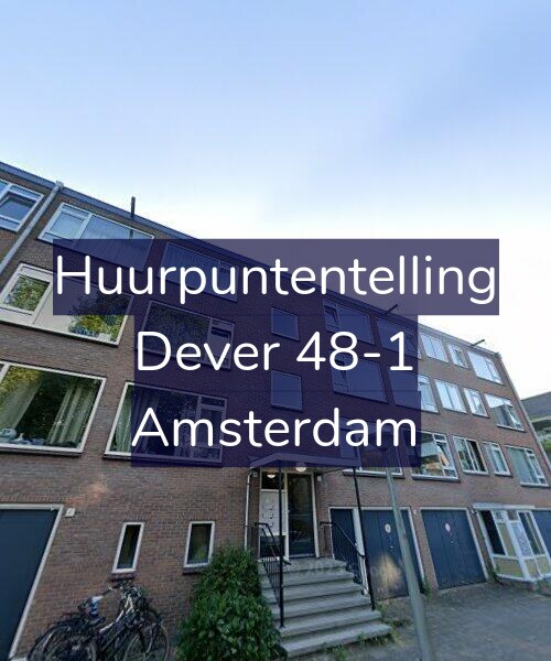 Foto gevel Huurpuntentelling voor Dever 48-1, Amsterdam