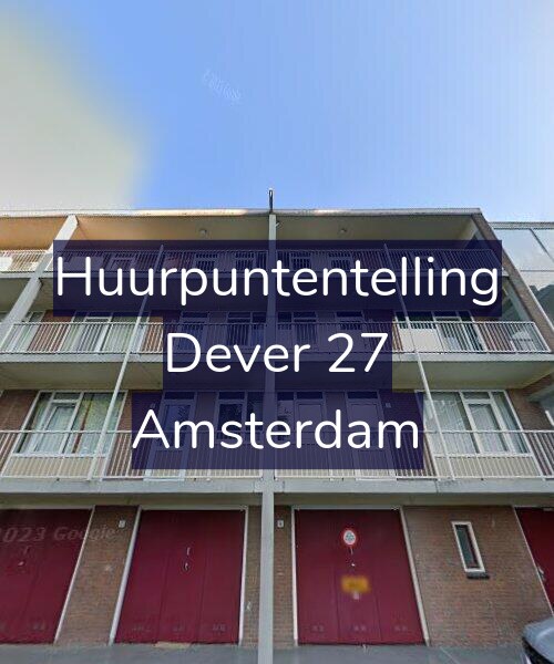 Foto gevel Huurpuntentelling voor Dever 27, Amsterdam