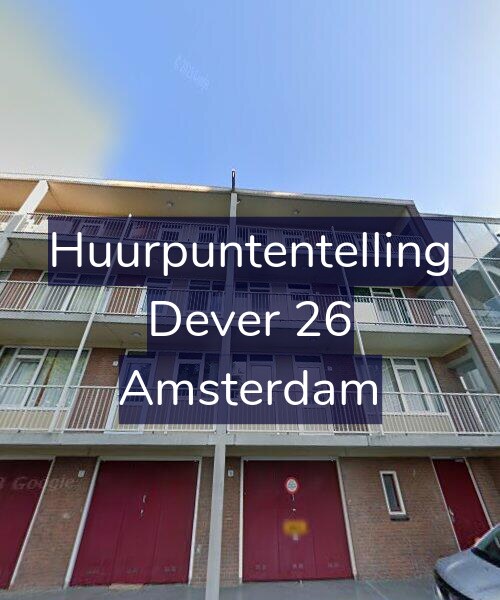 Foto gevel Huurpuntentelling voor Dever 26, Amsterdam