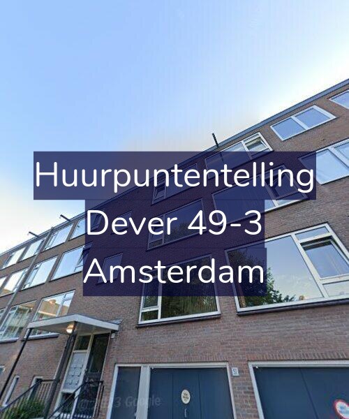 Foto gevel Huurpuntentelling voor Dever 49-3, Amsterdam