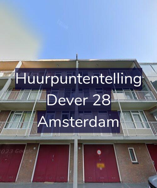 Foto gevel Huurpuntentelling voor Dever 28, Amsterdam