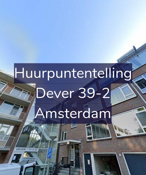 Foto gevel Huurpuntentelling voor Dever 39-2, Amsterdam