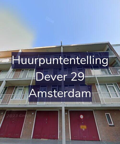 Foto gevel Huurpuntentelling voor Dever 29, Amsterdam
