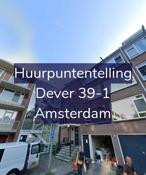 Foto gevel Huurpuntentelling voor Dever 39-1, Amsterdam