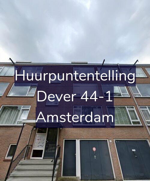 Foto gevel Huurpuntentelling voor Dever 44-1, Amsterdam