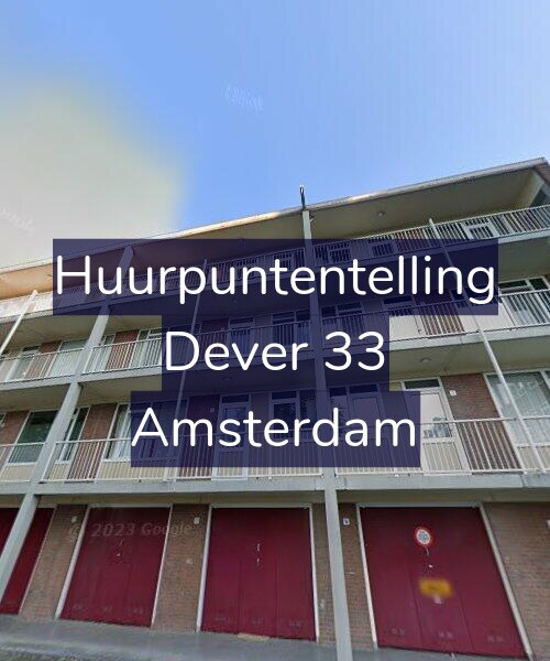 Foto gevel Huurpuntentelling voor Dever 33, Amsterdam