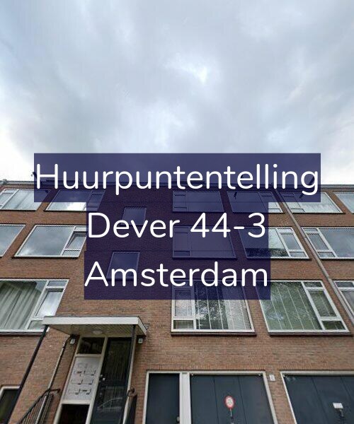 Foto gevel Huurpuntentelling voor Dever 44-3, Amsterdam