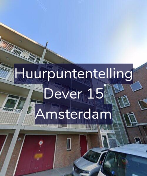 Foto gevel Huurpuntentelling voor Dever 15, Amsterdam