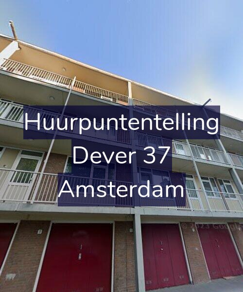 Foto gevel Huurpuntentelling voor Dever 37, Amsterdam