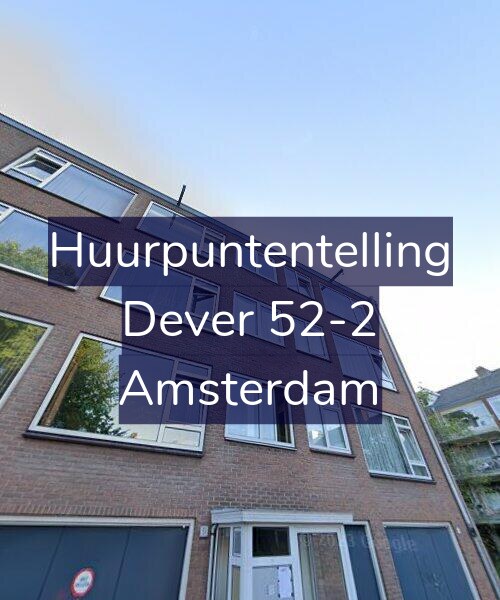 Foto gevel Huurpuntentelling voor Dever 52-2, Amsterdam