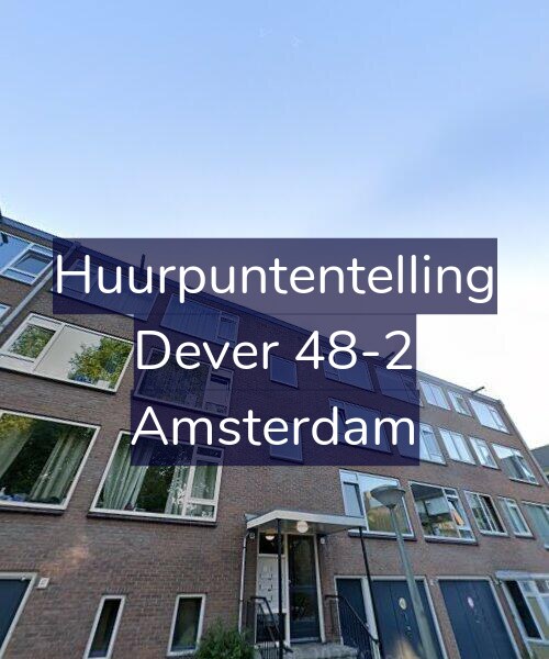 Foto gevel Huurpuntentelling voor Dever 48-2, Amsterdam