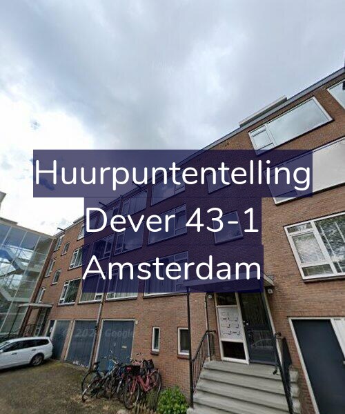 Foto gevel Huurpuntentelling voor Dever 43-1, Amsterdam