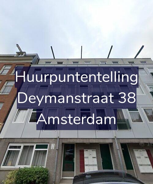 Foto gevel Huurpuntentelling voor Deymanstraat 38, Amsterdam