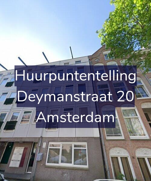 Foto gevel Huurpuntentelling voor Deymanstraat 20, Amsterdam