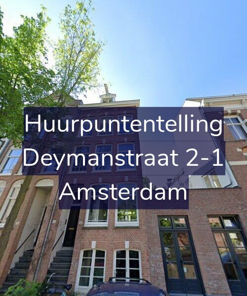 Foto gevel Huurpuntentelling voor Deymanstraat 2-1, Amsterdam