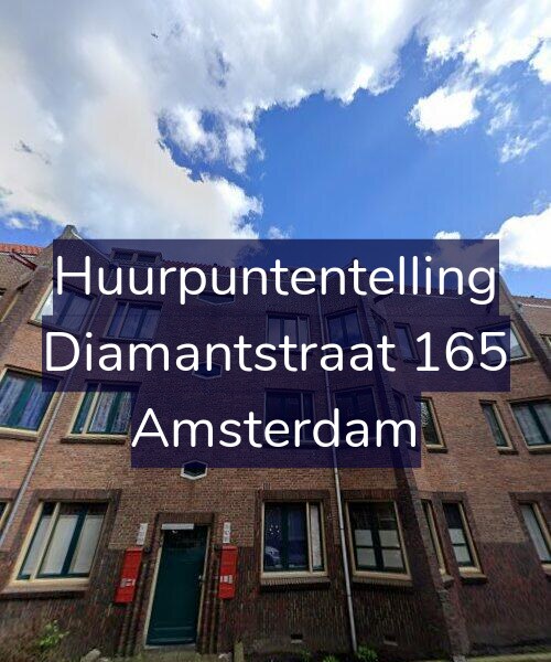 Foto gevel Huurpuntentelling voor Diamantstraat 165, Amsterdam