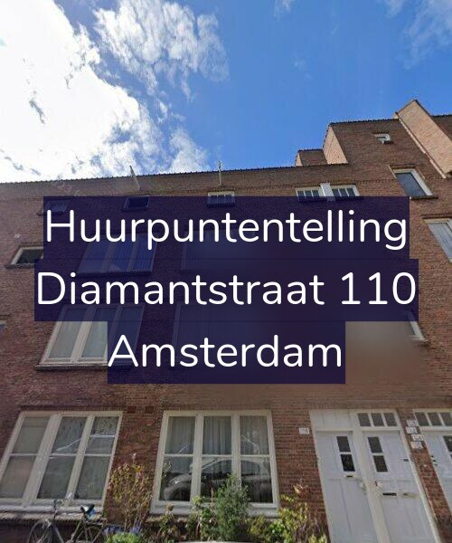 Foto gevel Huurpuntentelling voor Diamantstraat 110, Amsterdam