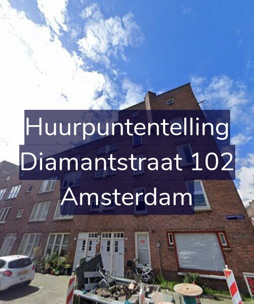 Foto gevel Huurpuntentelling voor Diamantstraat 102, Amsterdam