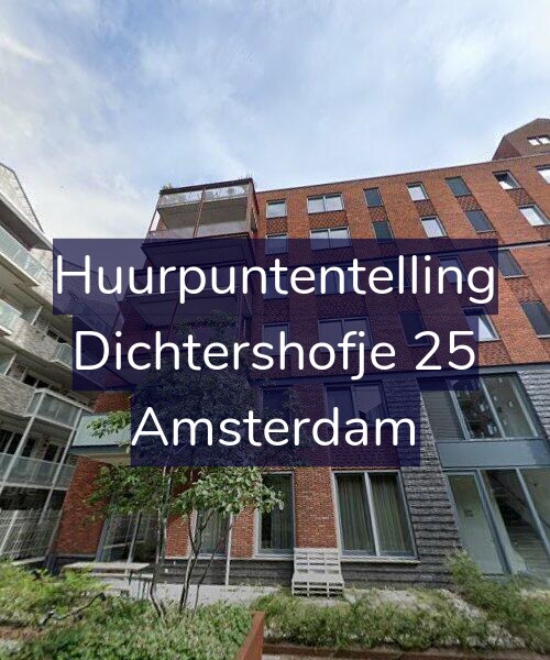 Foto gevel Huurpuntentelling voor Dichtershofje 25, Amsterdam