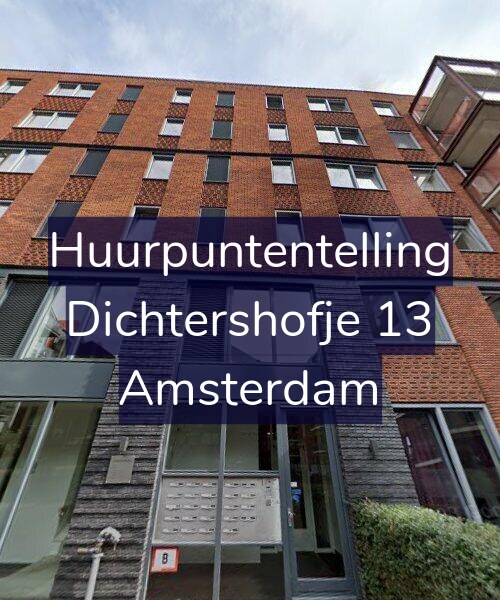 Foto gevel Huurpuntentelling voor Dichtershofje 13, Amsterdam