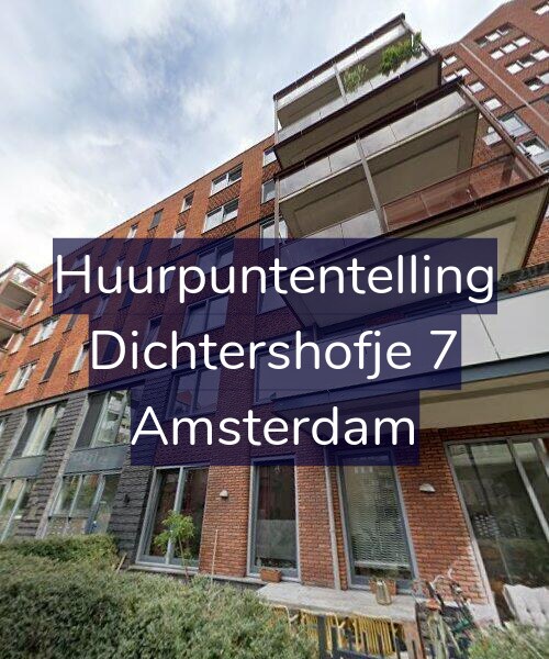 Foto gevel Huurpuntentelling voor Dichtershofje 7, Amsterdam