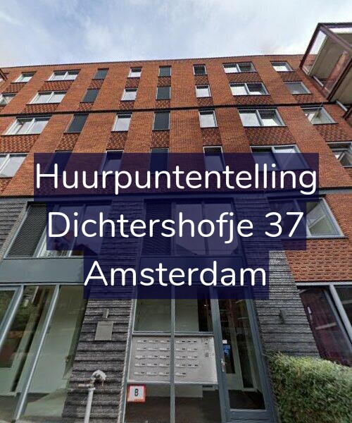 Foto gevel Huurpuntentelling voor Dichtershofje 37, Amsterdam