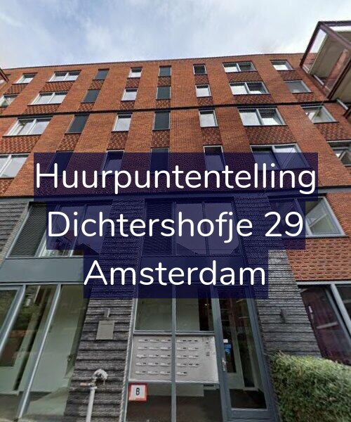 Foto gevel Huurpuntentelling voor Dichtershofje 29, Amsterdam