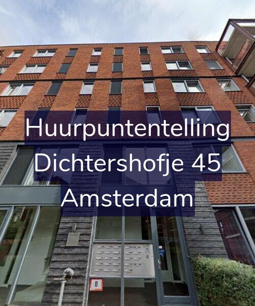 Foto gevel Huurpuntentelling voor Dichtershofje 45, Amsterdam