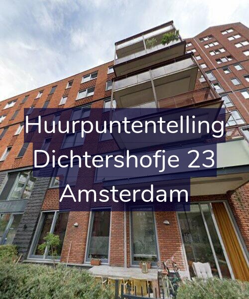 Foto gevel Huurpuntentelling voor Dichtershofje 23, Amsterdam