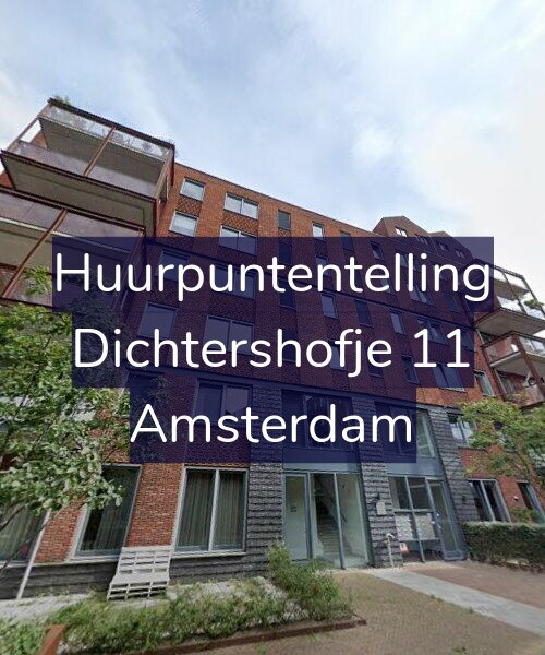 Foto gevel Huurpuntentelling voor Dichtershofje 11, Amsterdam