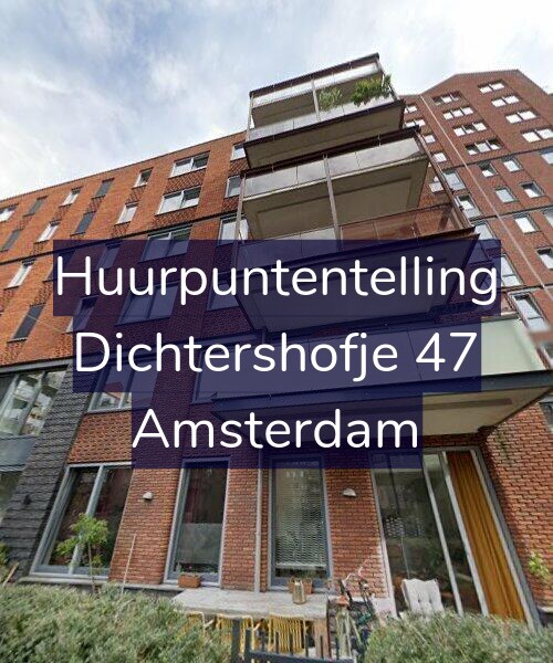 Foto gevel Huurpuntentelling voor Dichtershofje 47, Amsterdam