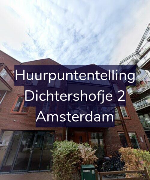 Foto gevel Huurpuntentelling voor Dichtershofje 2, Amsterdam