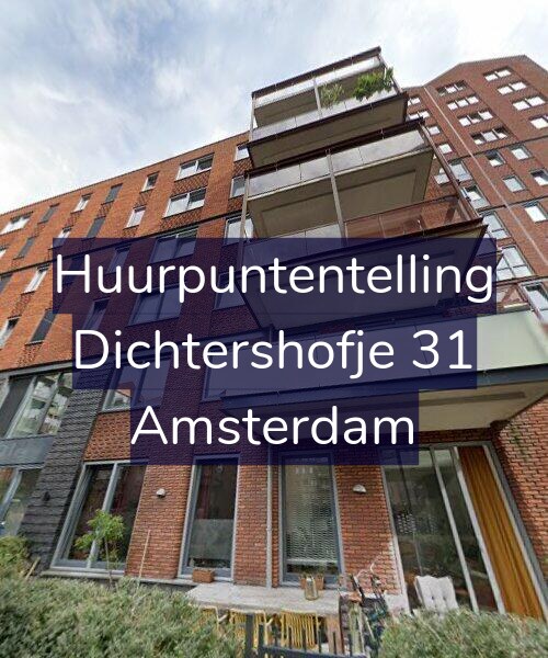 Foto gevel Huurpuntentelling voor Dichtershofje 31, Amsterdam
