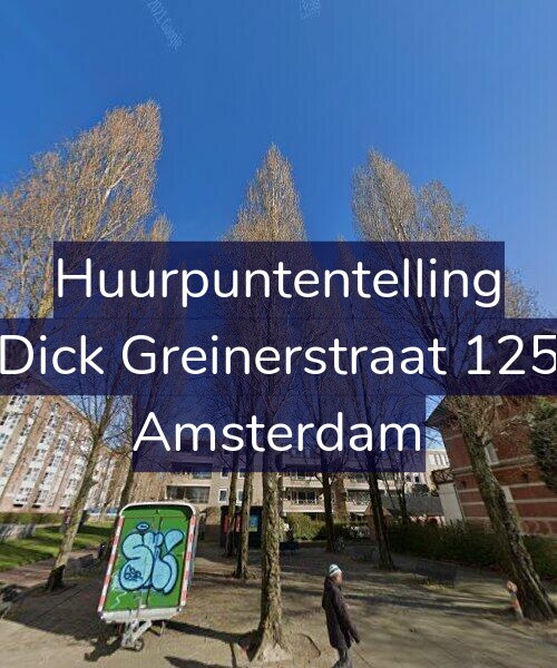 Foto gevel Huurpuntentelling voor Dick Greinerstraat 125, Amsterdam