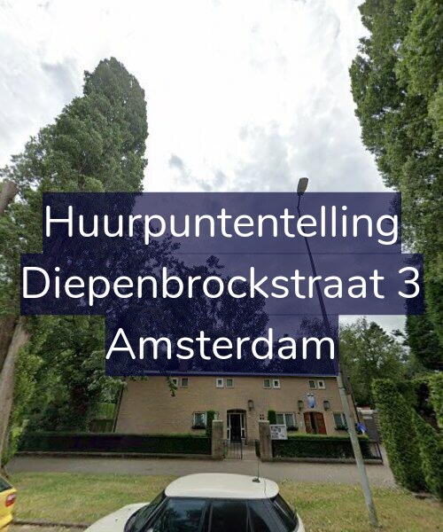Foto gevel Huurpuntentelling voor Diepenbrockstraat 3, Amsterdam