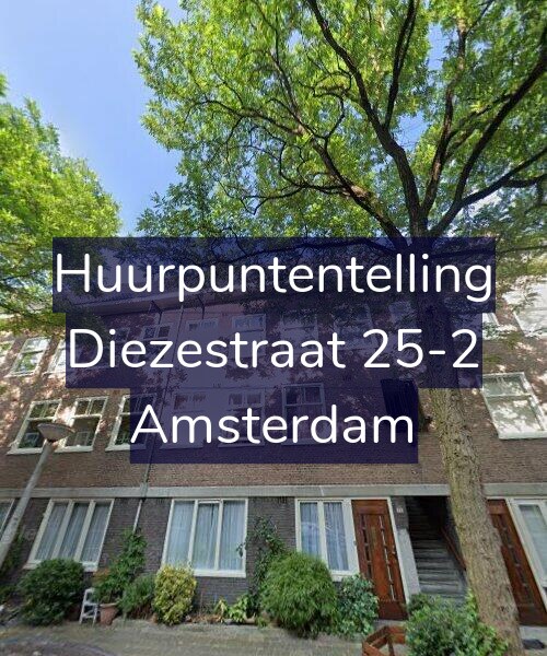 Foto gevel Huurpuntentelling voor Diezestraat 25-2, Amsterdam